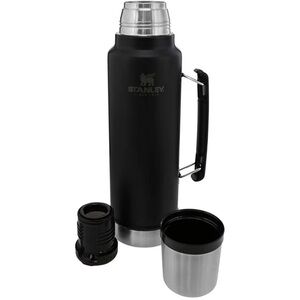 Stanley Classic Legendary Vacuum Bottle, 1.5 Qt Thermos, Matte Black